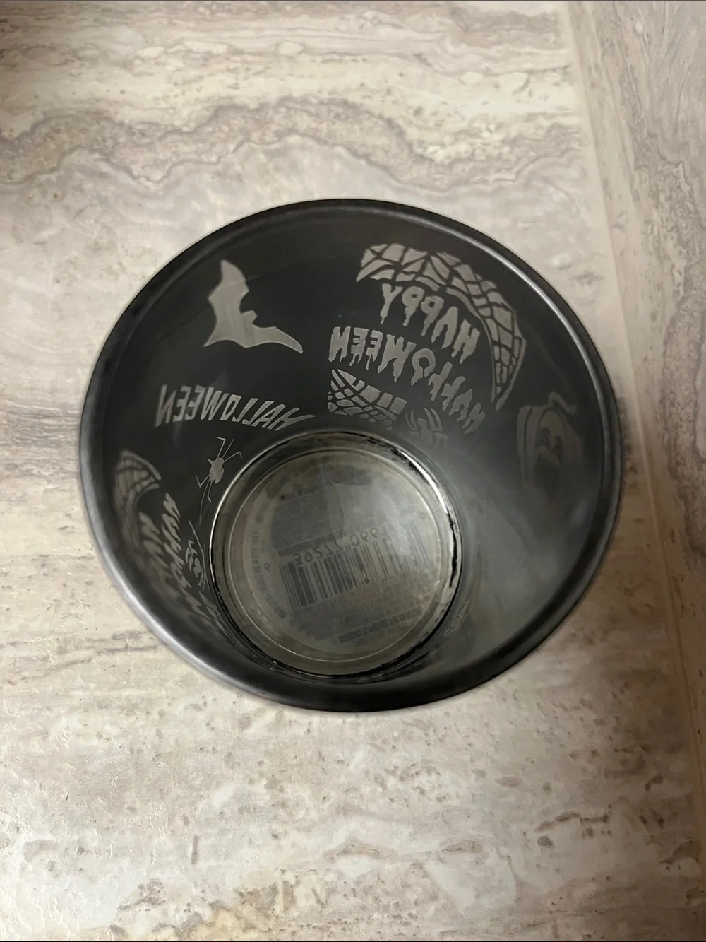 Happy Halloween Black Decorative Candle Holder